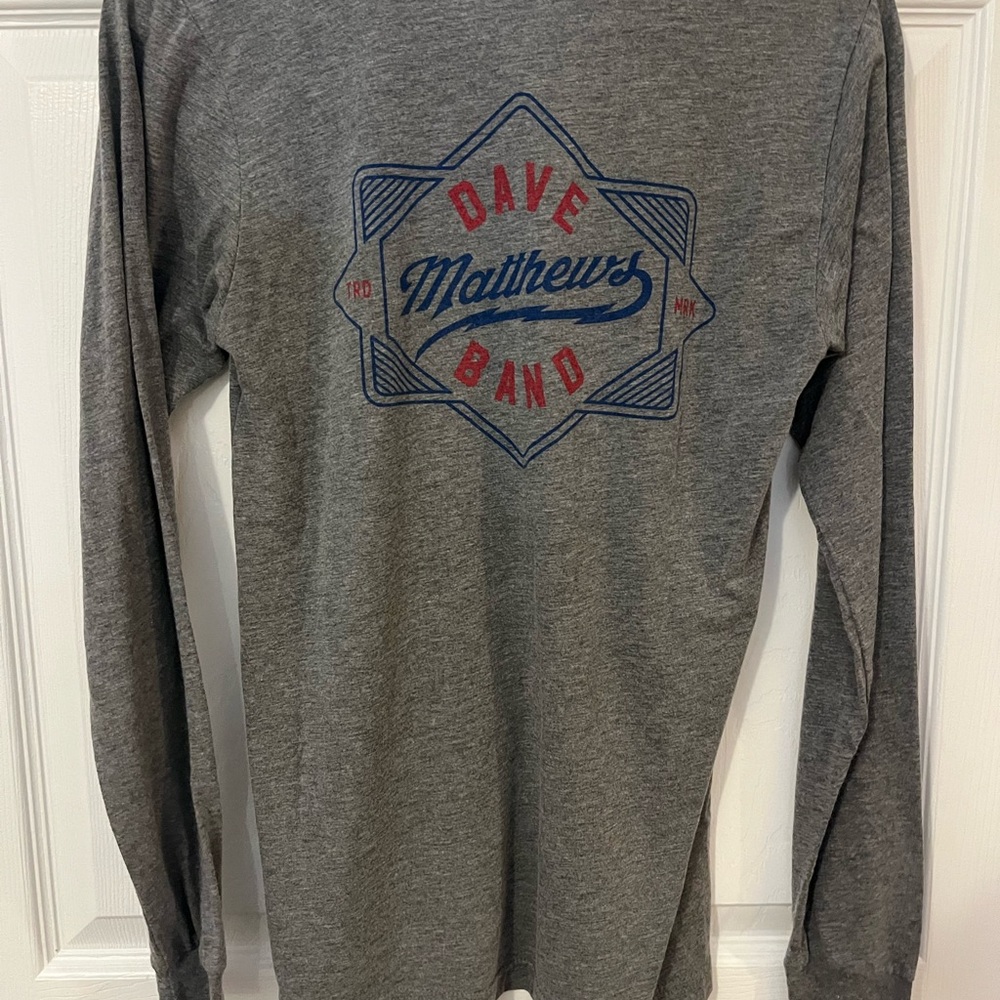Gray Dave Matthews Band Trademark Long Sleeve Shirt Size Small